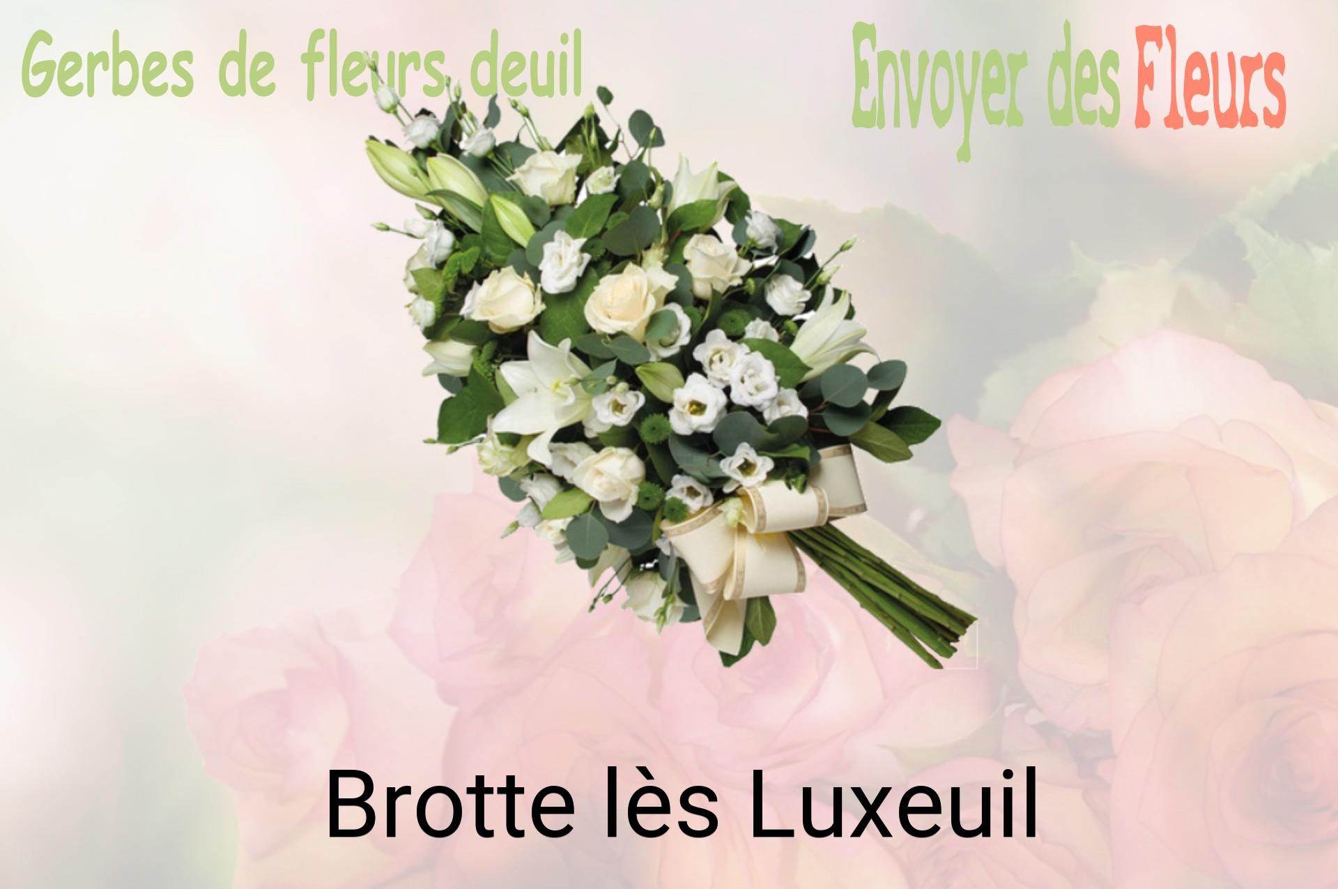 Gerbe de fleurs de deuil livrée à Brotte-lès-Luxeuil